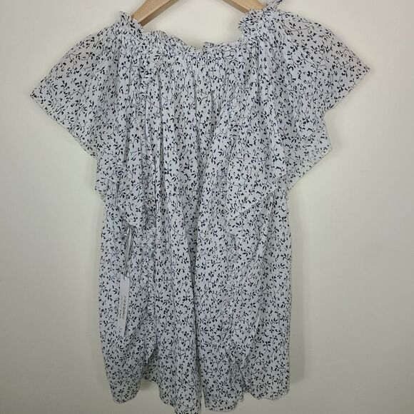 Sundays NYC Boho Tassle Tie Blouse - Picture 13 of 16